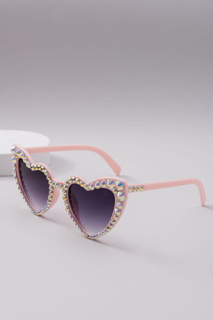 Dame Hjerteformet Glitter-solbrille Luvikno