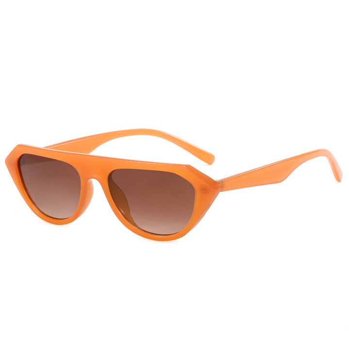 Dame moteriktig asymmetrisk solbrille Luvikno