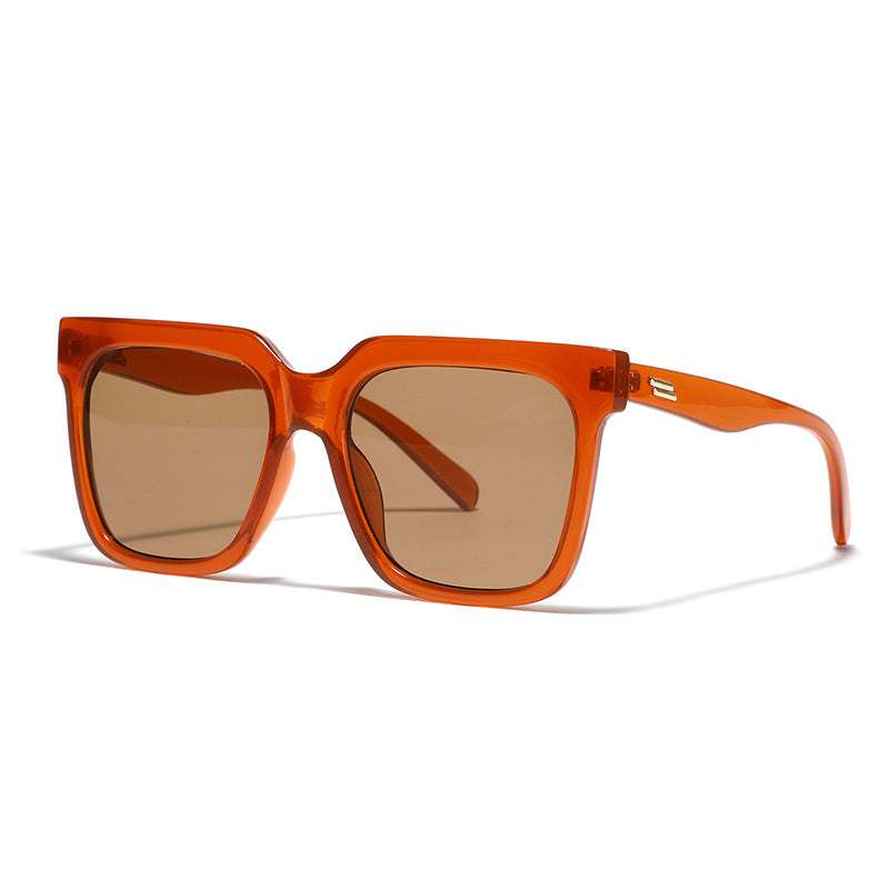 Dame firkantet solbrille med elegant skjoldpadde-design Luvikno