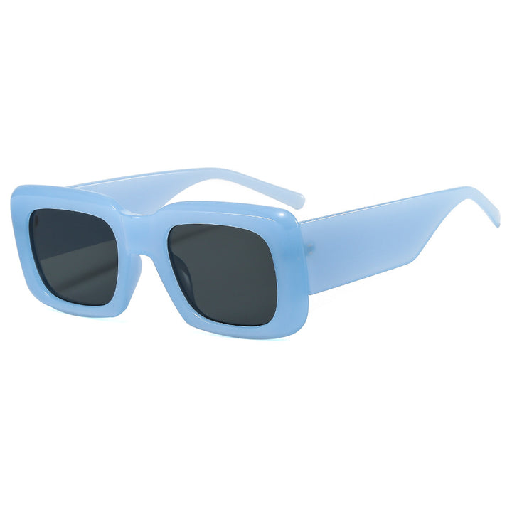 Dame oversized solbriller med kvadratisk ramme og transparent design Luvikno