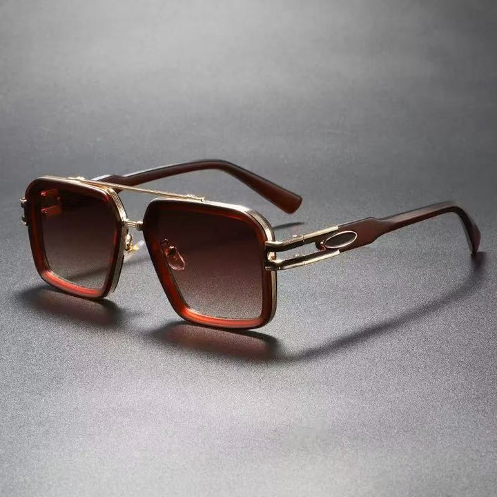 Dame moterik solbrille med stilige kvadratiske rammer Luvikno