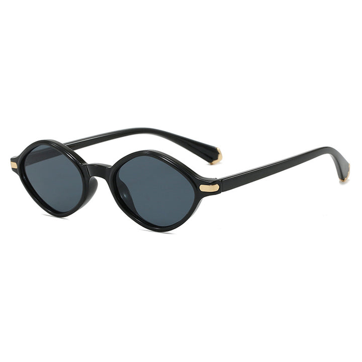 Dame moteriktig solbrille med unikt design og høykvalitets metallramme Luvikno