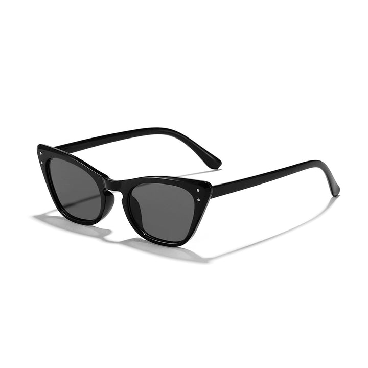 Dame Cat-Eye solbriller med speilende glass og stilfull ramme Luvikno