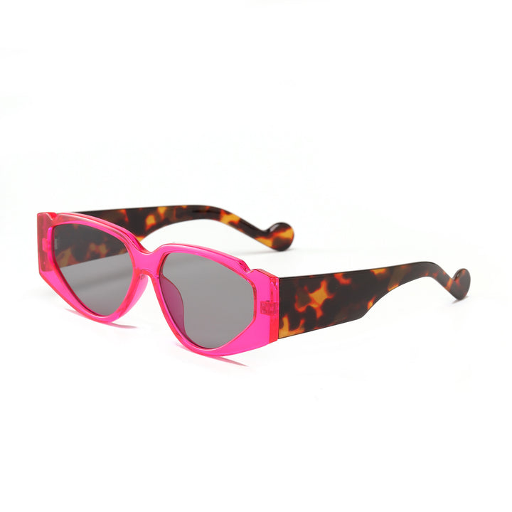 Dame Fashion-solbrille med innovativ ramme og beskyttende UV-beskyttelse Luvikno