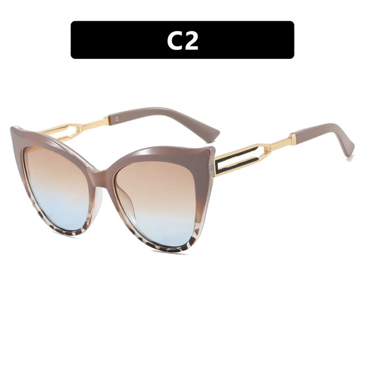 Dame cat-eye briller med elegant metallramme Luvikno