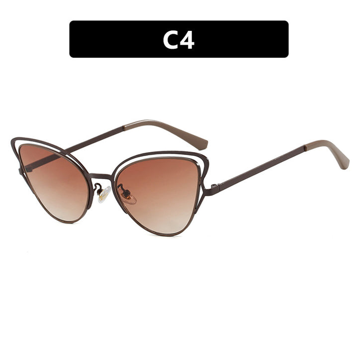 Dame Cat-Eye Briller med edelt metallramme og komfortabel passform Luvikno