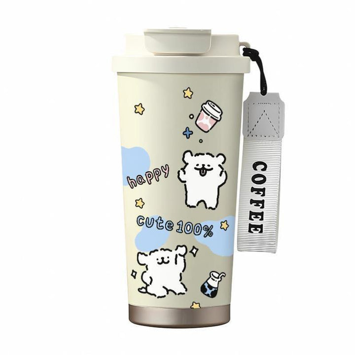 Damen Isolering Kaffeebecher med morsomt Hello Kitty Design Luvikno