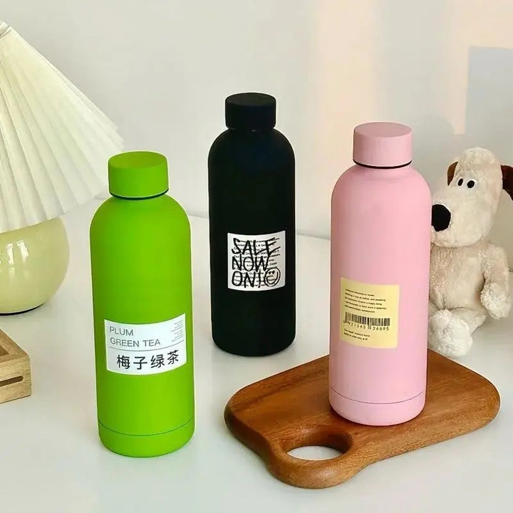 Damen Sportliche Edelstahl-Wasserflasche Luvikno
