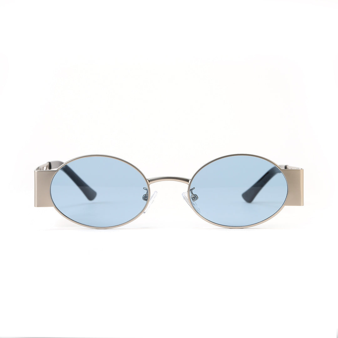 Dame moteriktig rund solbrille med eksepsjonelt design Luvikno