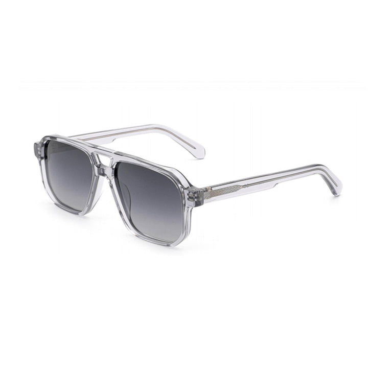 Dame solbrille i moderne, geometrisk design med robust ramme og UV-beskyttelse Luvikno
