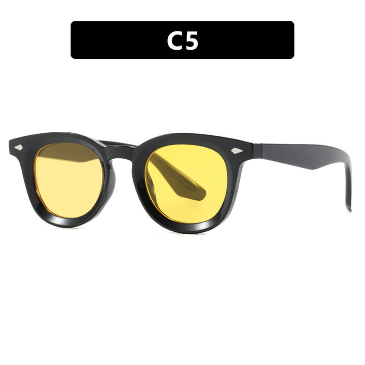 Damen modische Cat-Eye solbrille med transparent ramme Luvikno
