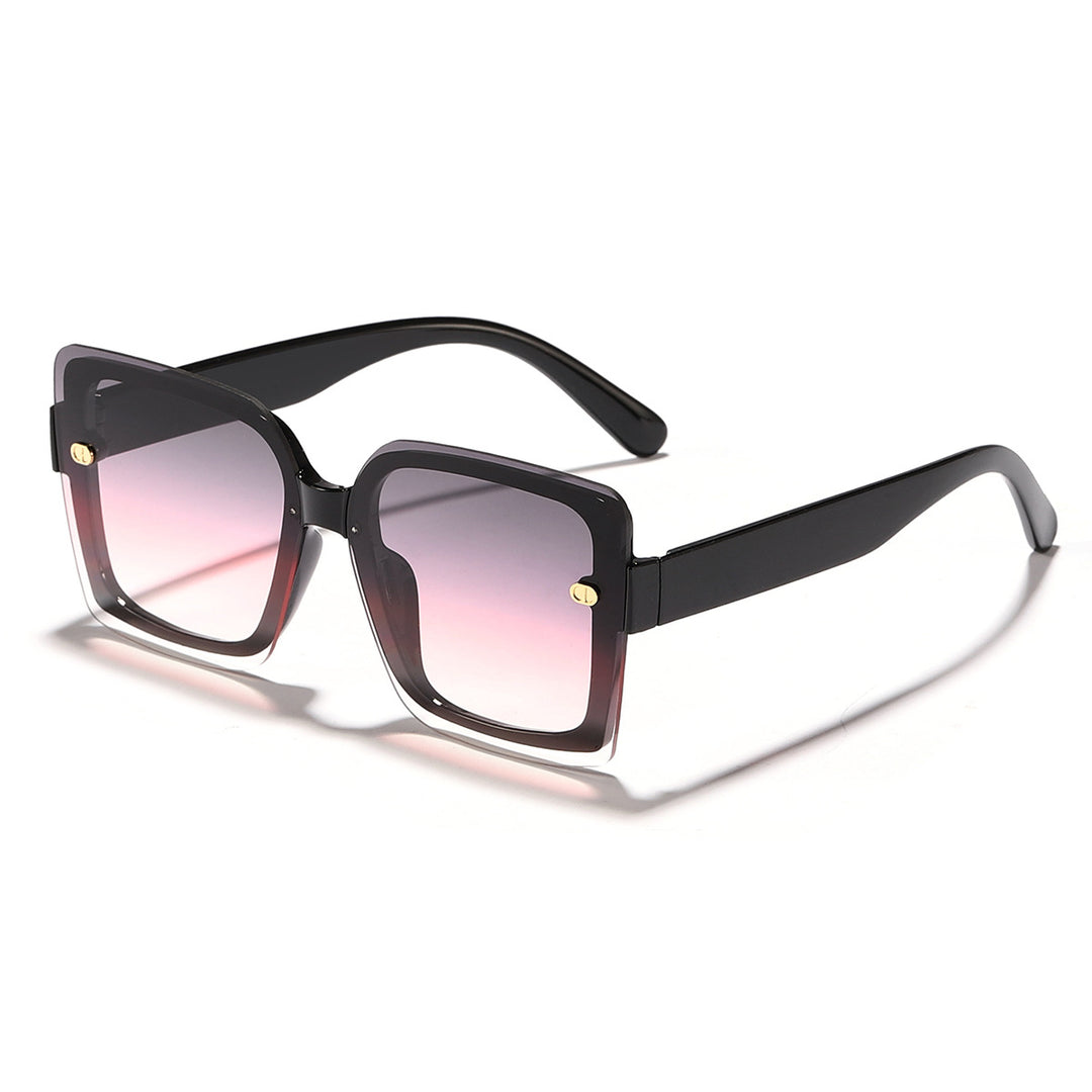 Dame moteriktig solbrille med kvadratisk design og høykvalitets ramme Luvikno