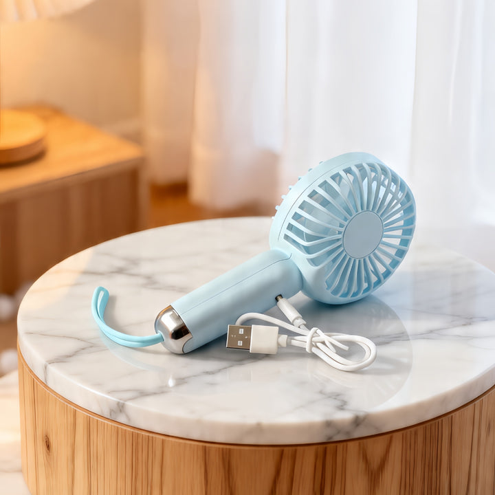 Dame bærbar mini-vifte med USB-ladefunksjon og ergonomisk design Luvikno