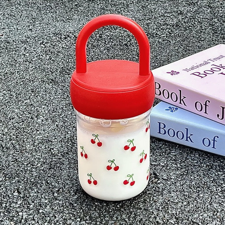 Damen umweltfreundliche Trinkflasche mit praktischem Tragegriff Luvikno