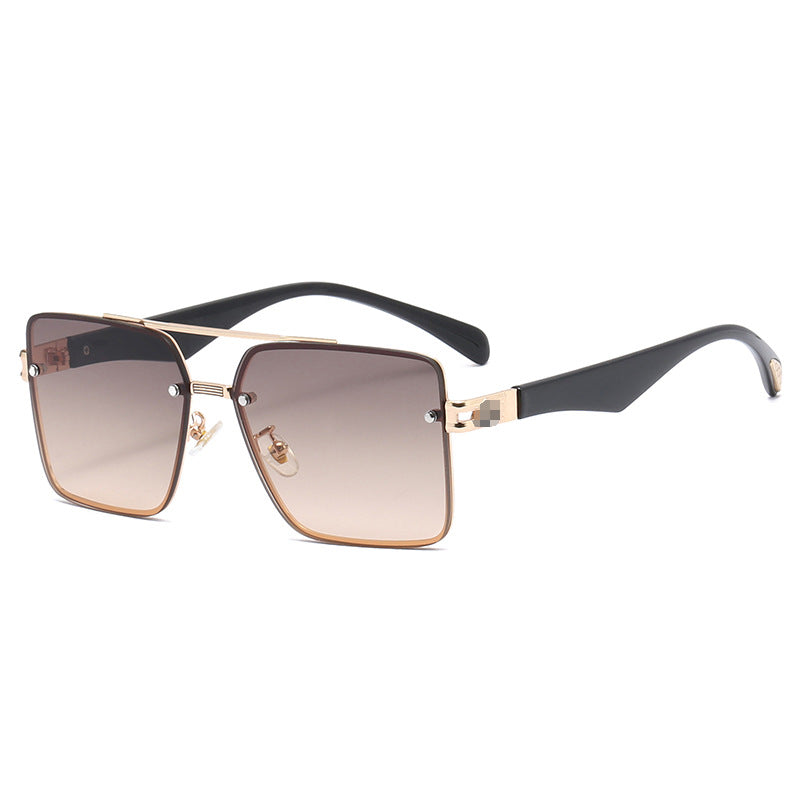 Dame motefull solbrille med elegant metallramme Luvikno