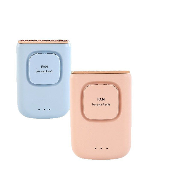 Kvinnenes nan kompakt oppladbar bærbar håndholdt vifte med innebygd powerbank og sammenleggbar stativ Luvikno