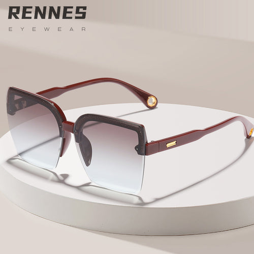 Dame moter solbrille med elegant gradient-design Luvikno