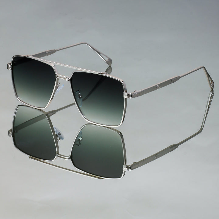 Dame oversized solbriller med elegant metallramme Luvikno