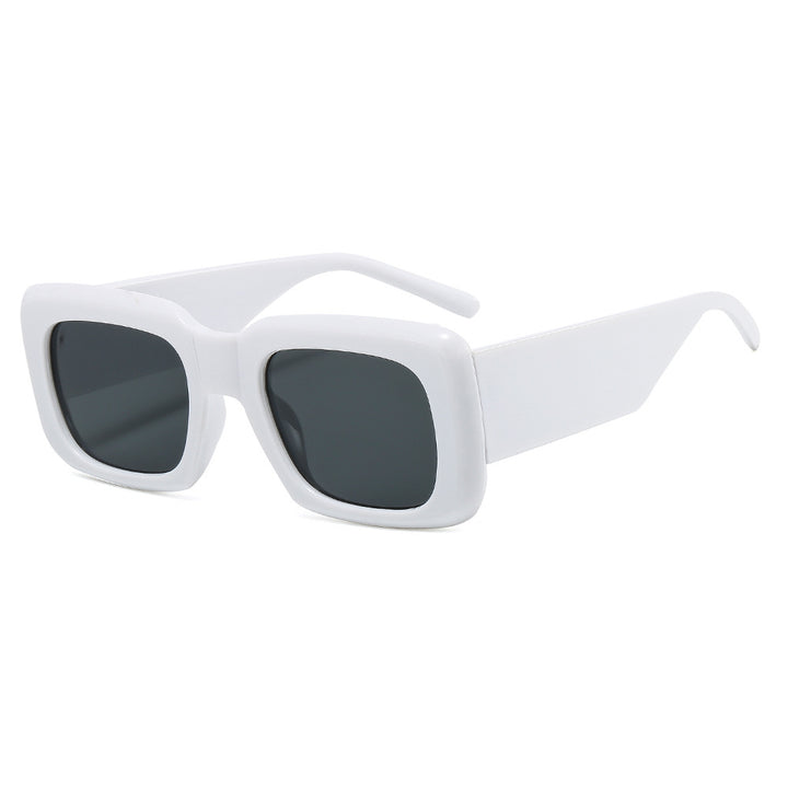 Dame oversized solbriller med kvadratisk ramme og transparent design Luvikno