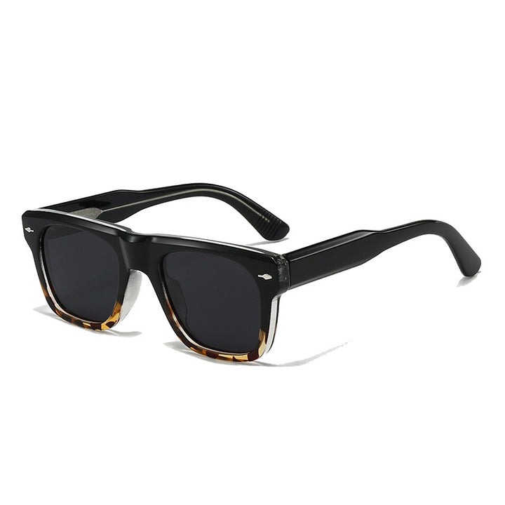 Dame Motefull solbrille i moderne kvadratisk design Luvikno