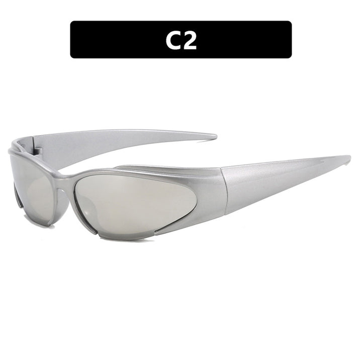 Dame Sporty UV-beskyttende solbrille med aerodynamisk design Luvikno