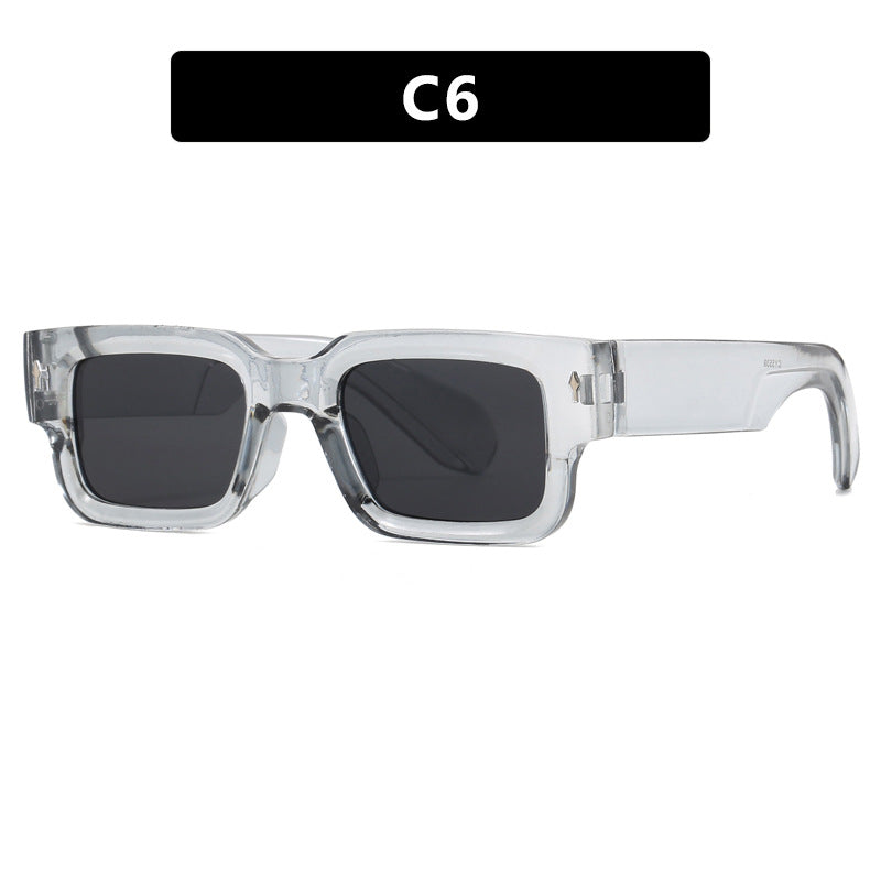Dame kvadratisk solbrille med elegant design og UV-beskyttelse Luvikno
