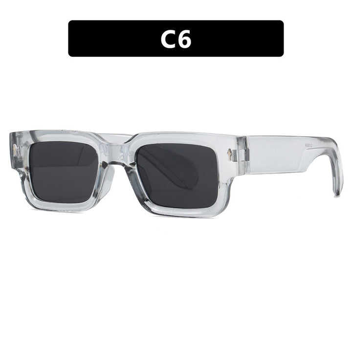 Dame kvadratisk solbrille med elegant design og UV-beskyttelse Luvikno