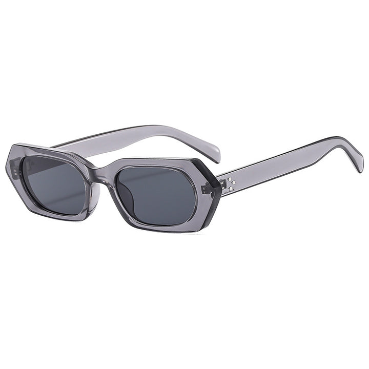 Damer moteriktig solbrille med stilig geometrisk design Luvikno