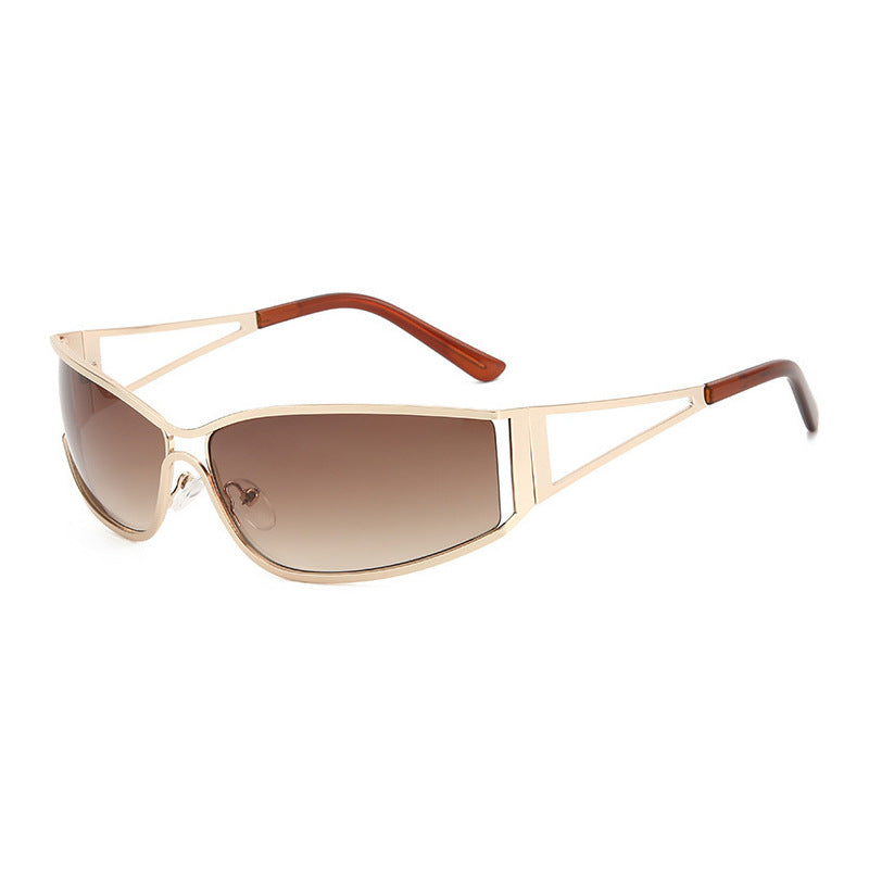 Damer Sporty Solbriller med elegant ramme Luvikno