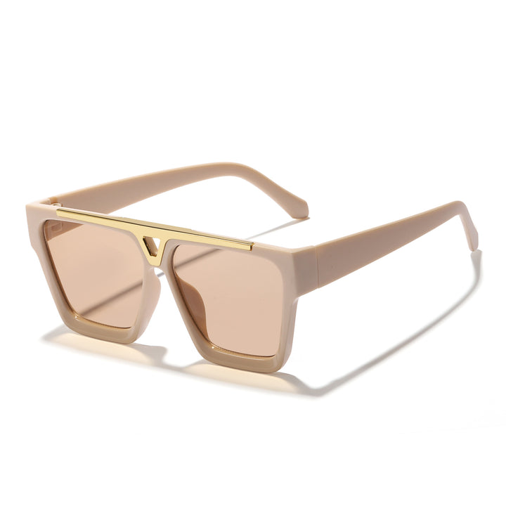 Dame trendy solbriller med minimalistisk ramme Luvikno