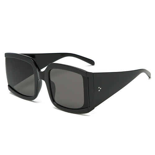 Dame oversized solbrille i moderne minimalistisk stil Luvikno