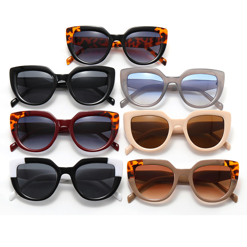 Dame moterik oversized solbriller med unikt design Luvikno