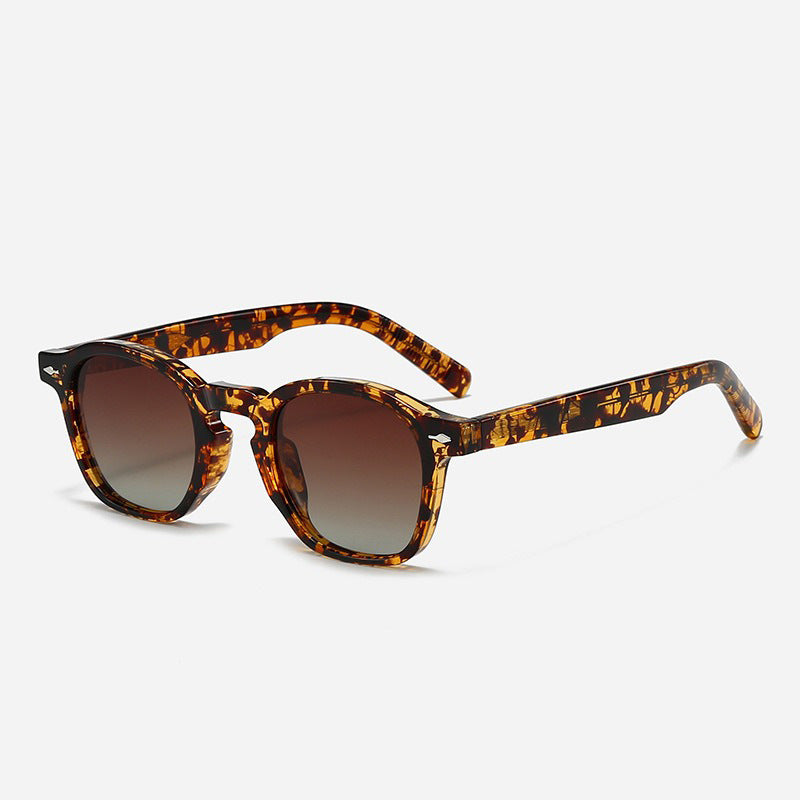 Dame designer solbrille med høykvalitets acetatrahm og UV-beskyttelse Luvikno