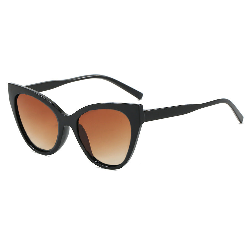 Dame Cat-Eye solbriller med UV-beskyttelse og moderne ramme Luvikno
