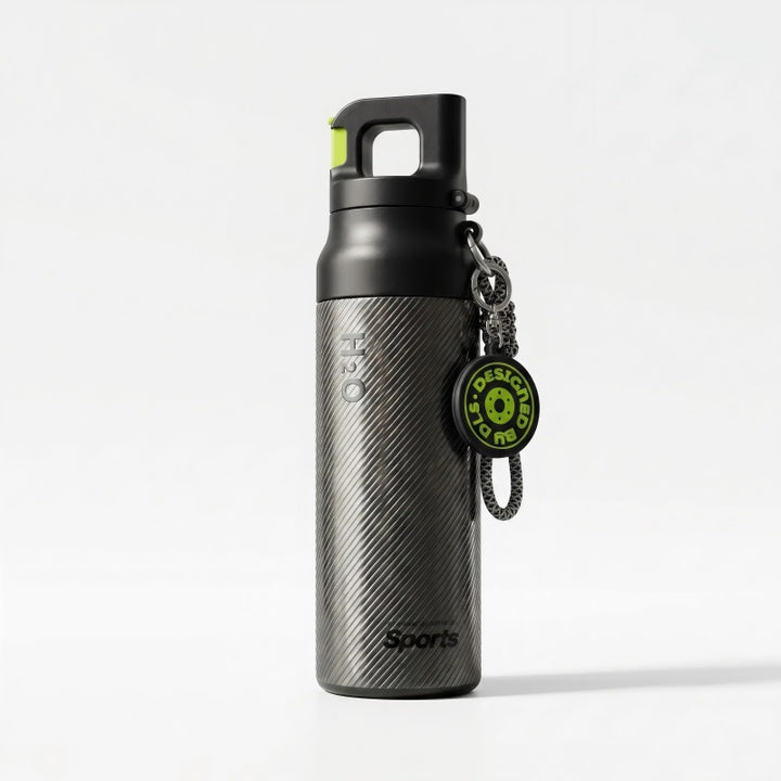 Damer Sporty Vannflaske med innovativ lukking Luvikno