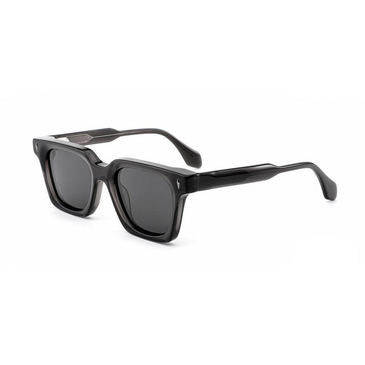 Dame klassisk kvadratisk solbrille med robust ramme og UV-beskyttelse Luvikno