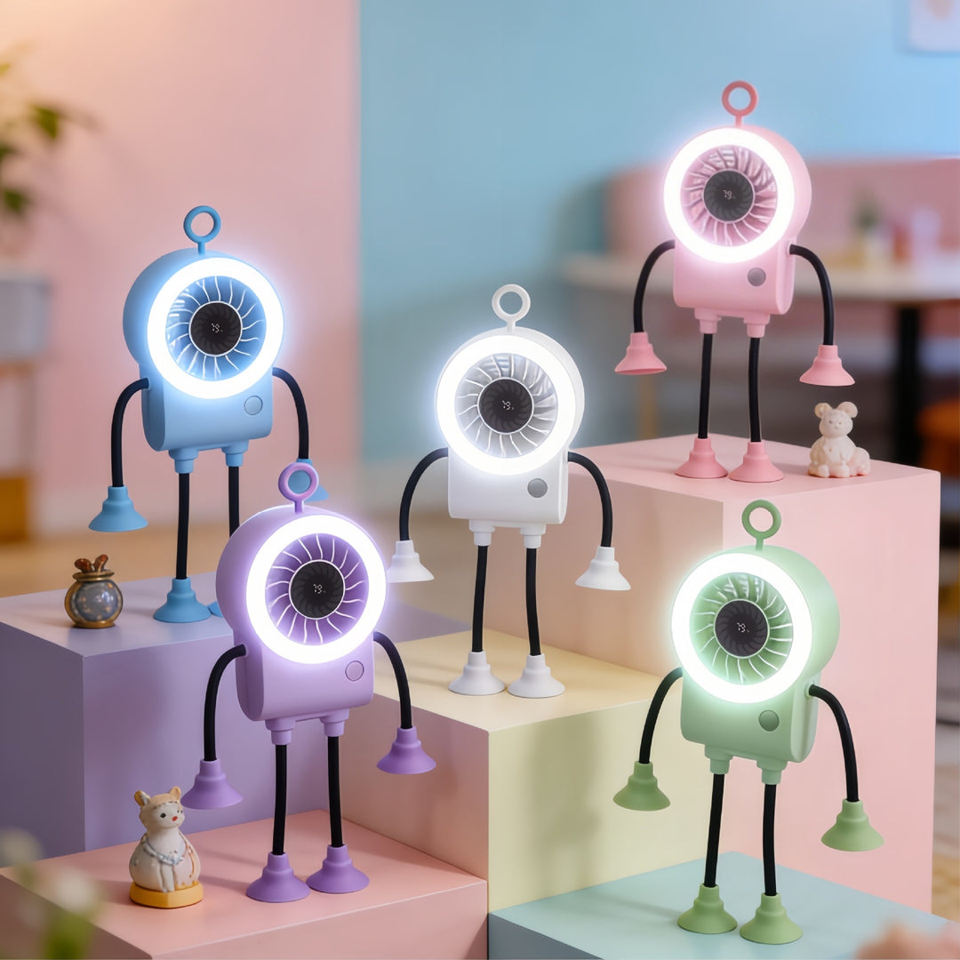 Unisex Kreativ Vifte med integrert LED-belysning Luvikno
