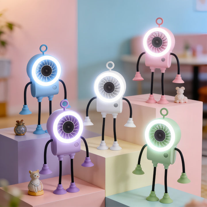 Unisex Kreativ Vifte med integrert LED-belysning Luvikno