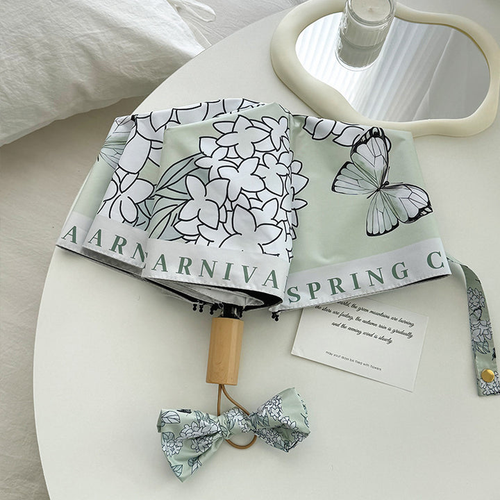 Dame Faltbar paraply med innovativt blomsterdesign Luvikno