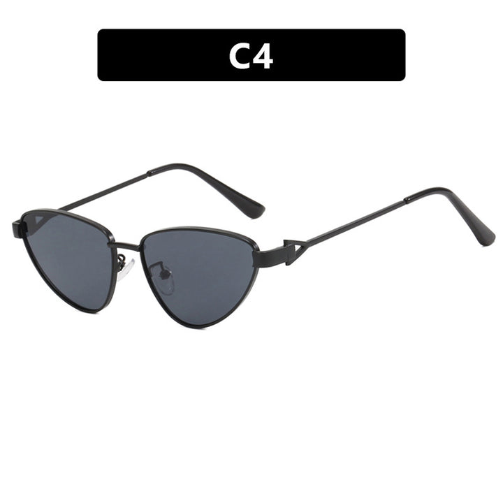 Dame Cat-Eye solbriller med elegant og fleksibel ramme Luvikno
