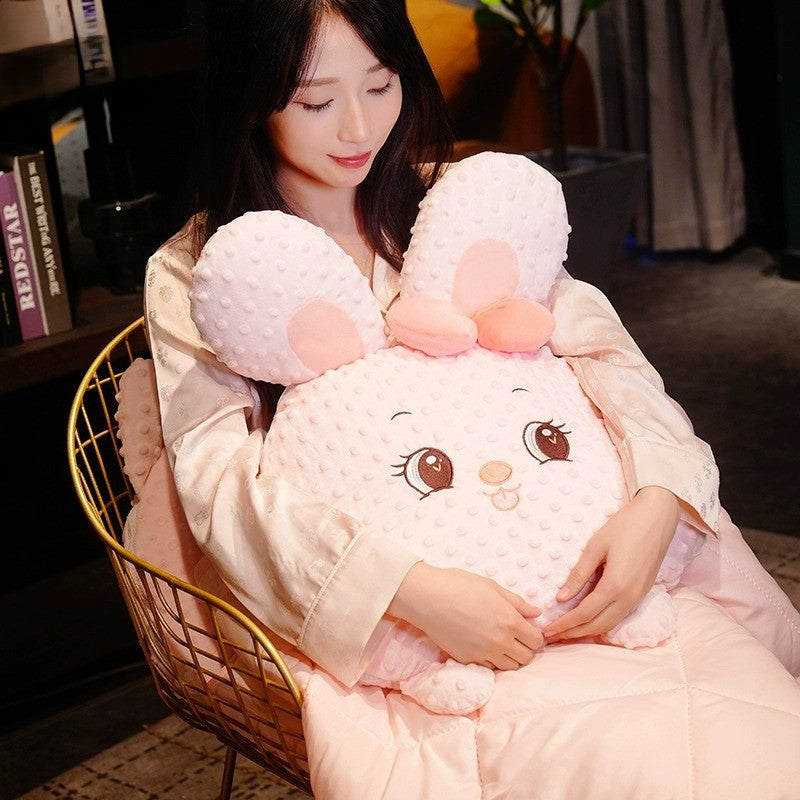 Cuddle Ready Søt Tegneseriepute Teppe | Luvikno