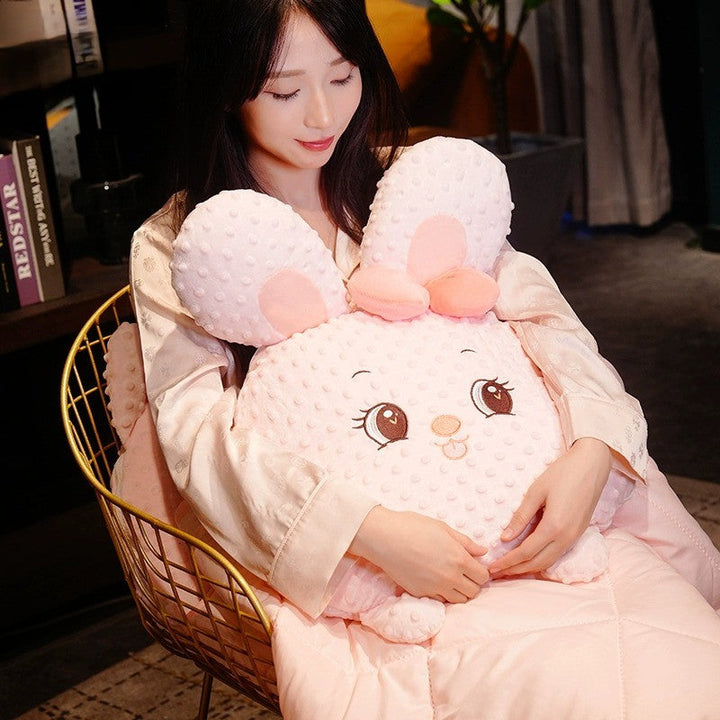 Cuddle Ready Søt Tegneseriepute Teppe | Luvikno