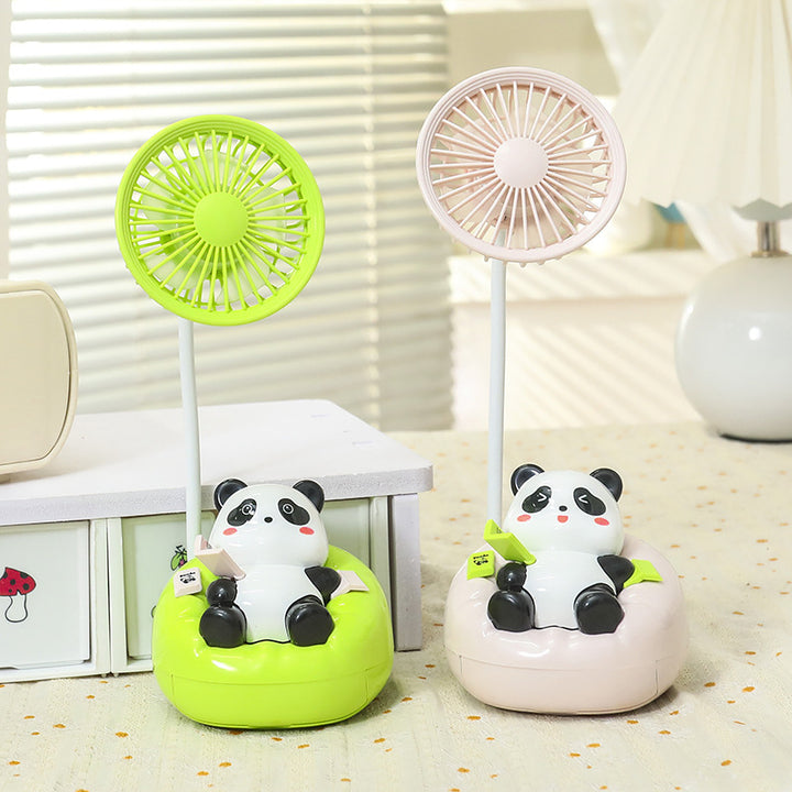 Dame Bærbar Mini-vifte med søtt panda-design Luvikno