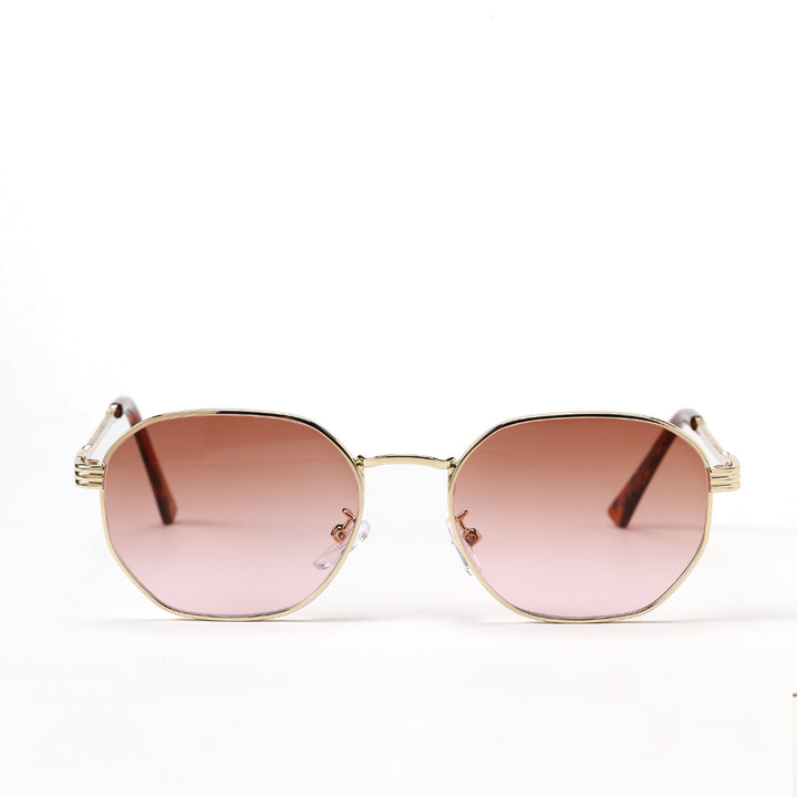 Dame moterik solbrille med ramme i høy kvalitet av metall og elegante linser Luvikno