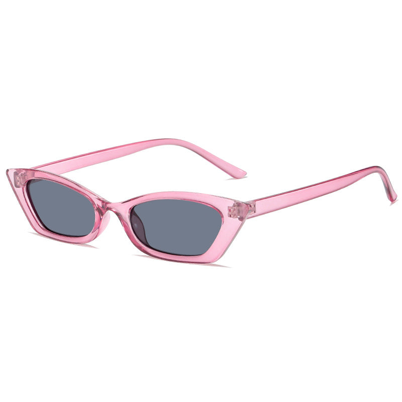 Damer moteriktig Cat-Eye solbrille med transparent ramme Luvikno