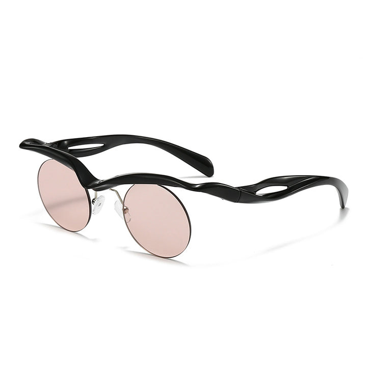 Dame moteriktig solbrille med innovativ ramme Luvikno