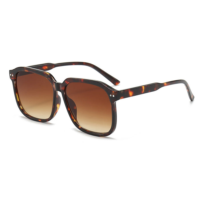Dame Kvadratisk Solbrille med robust ramme og UV-beskyttelse Luvikno
