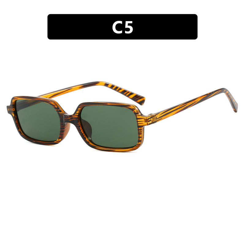Dame kvadratisk solbrille med unikt, ekstravagant design og UV-beskyttelse Luvikno