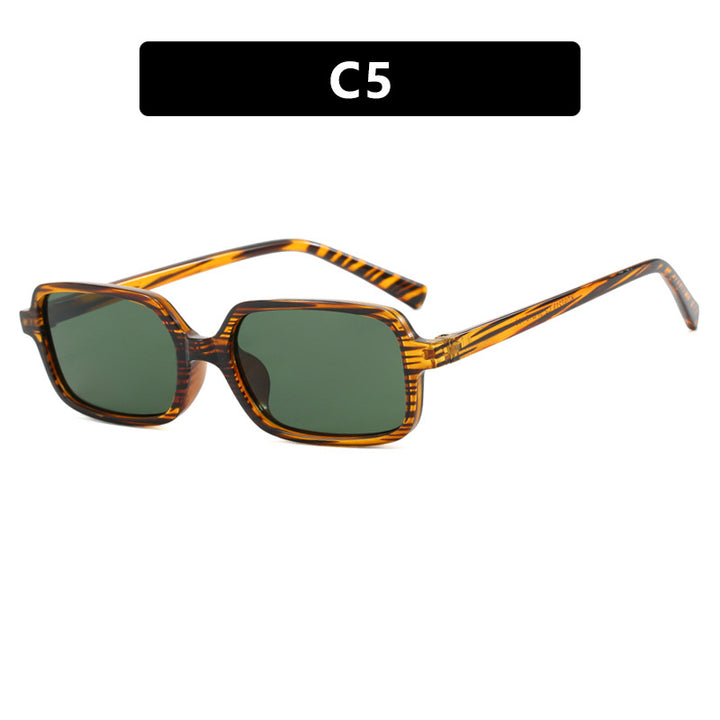 Dame kvadratisk solbrille med unikt, ekstravagant design og UV-beskyttelse Luvikno