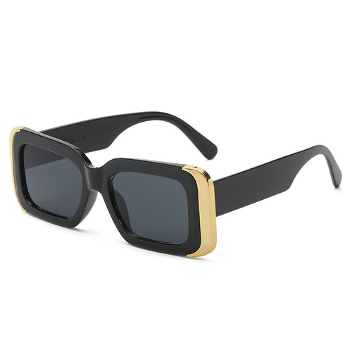 Dame Oversized-solbriller i moderne dyreprint-design Luvikno